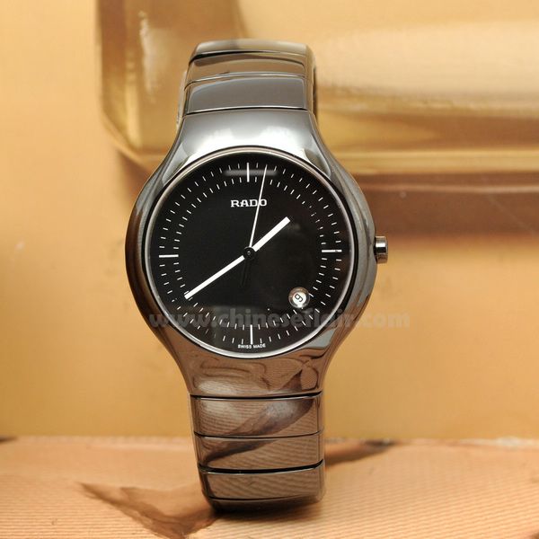 Best Quality Copy Rado Black Ceramic Mens Watch
